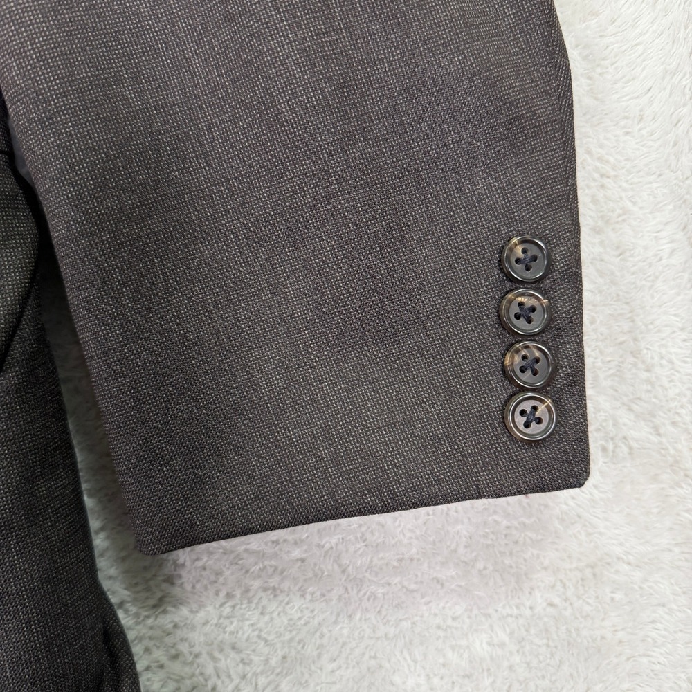 Vintage 80s Oxxford Clothes Bespoke Mens 42XS Brown Wool 2-Button Suit 34x27 - Picture 3 of 16